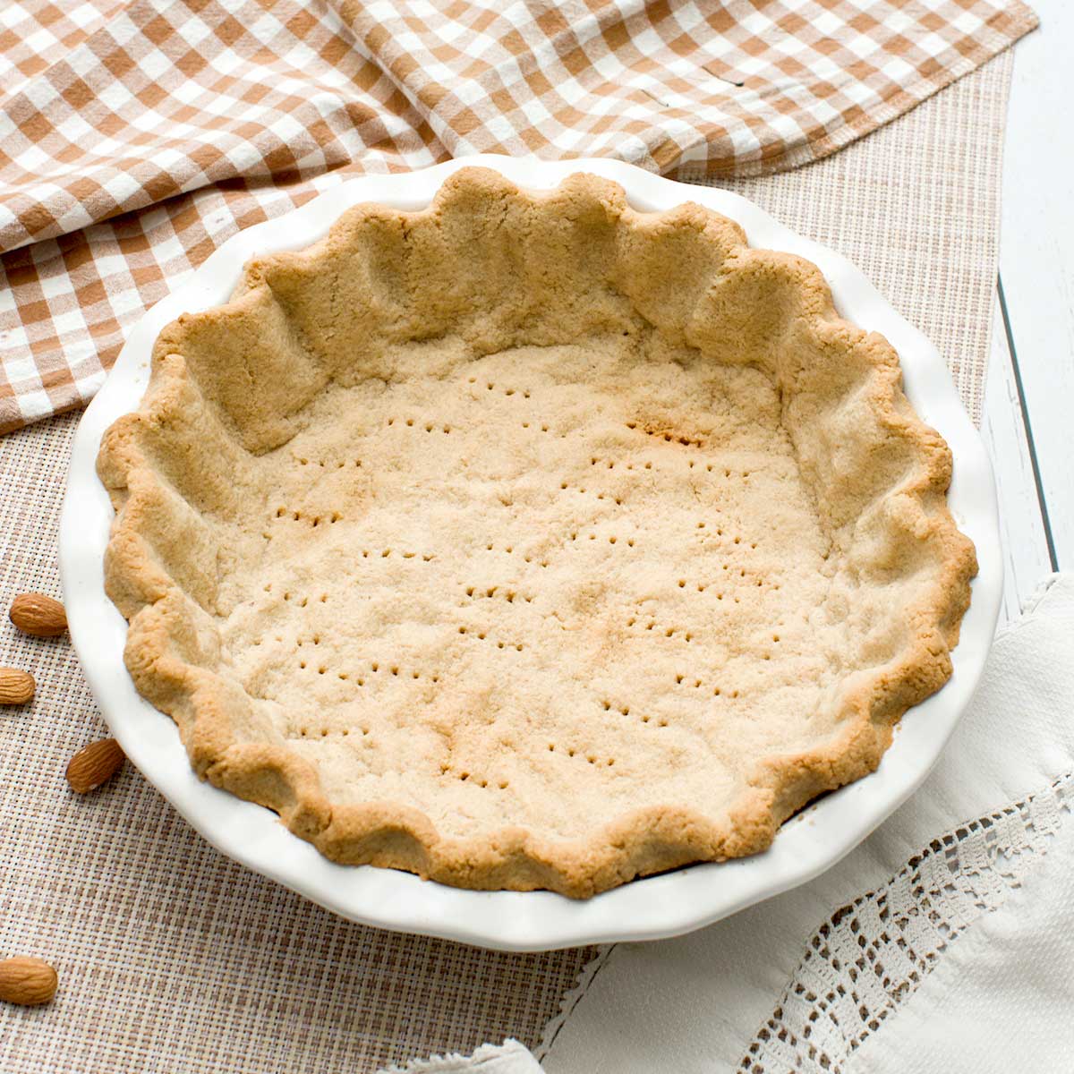 Easy Gluten-Free Almond Flour Pie Crust: No Rolling, Low Carb